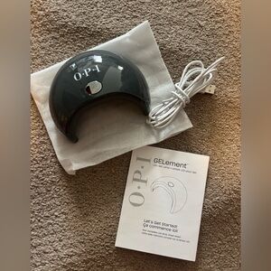 OPI GElement LED Gel Lamp in Black with Blue LED Glow